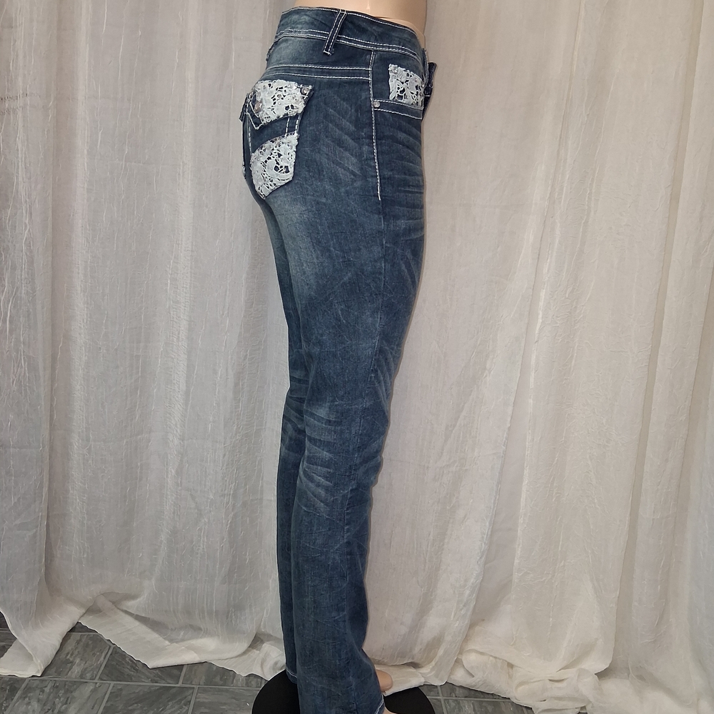 CATO premium Classic Blue Boot Cut Women's Jeans Size  8 - Picture 6 of 16